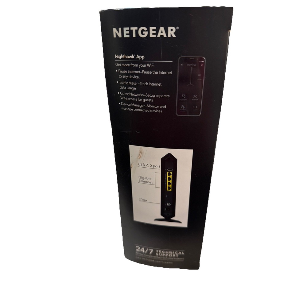 NETGEAR Nighthawk AC1900‎ 4 Wireless WiFi 5 Router Modem C7000v2 - Picture 6 of 9